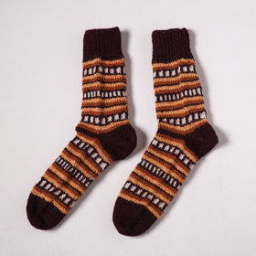Acrylic Woolen Socks for Winter, Hand Knitted in Kumaun (Adults) 25