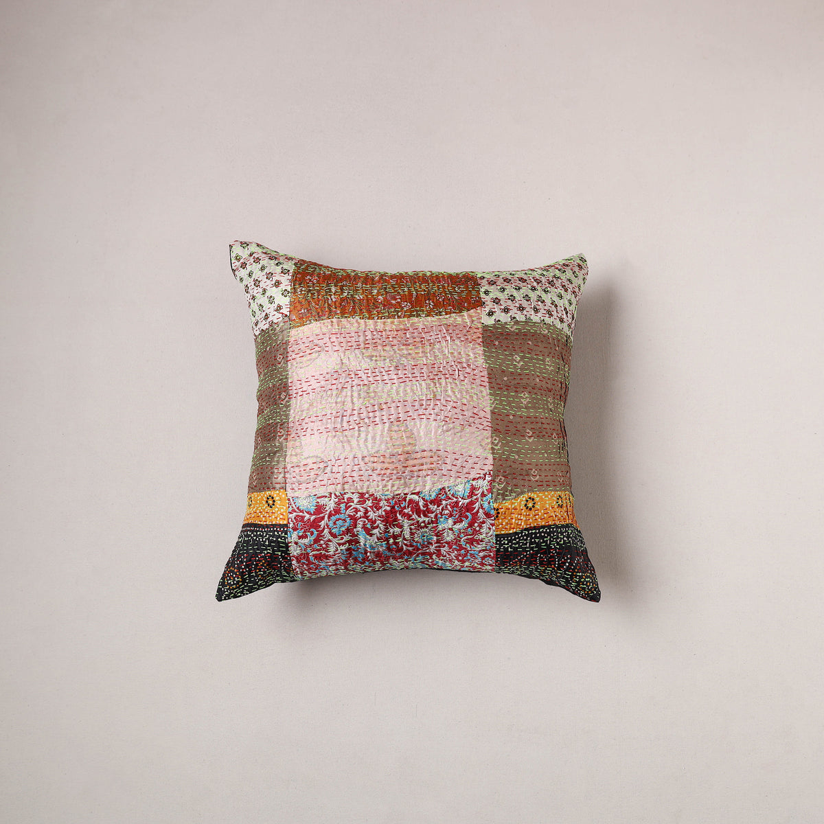 Tagai Patchwork Cushion Cover (16 x 16 in) 364