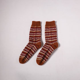 Acrylic Woolen Socks for Winter, Hand Knitted in Kumaun (Adults) 31