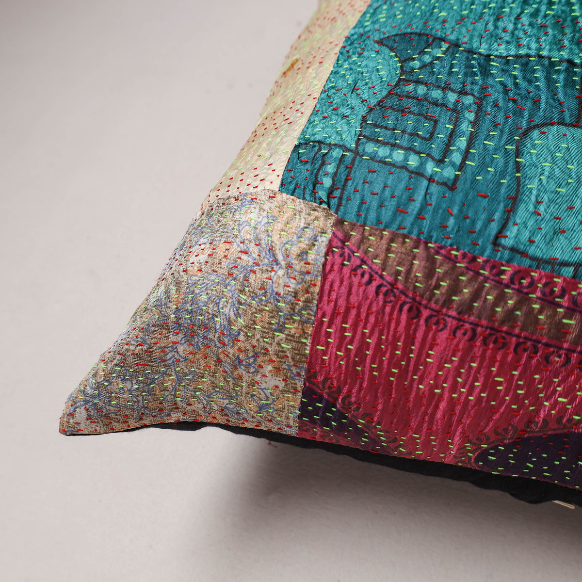 Tagai Patchwork Cushion Cover (16 x 16 in) 366