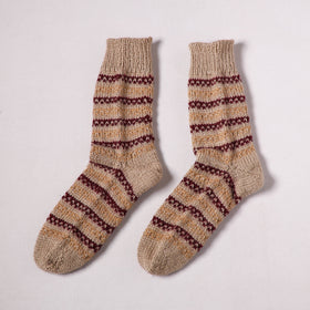 Acrylic Woolen Socks for Winter, Hand Knitted in Kumaun (Adults) 37