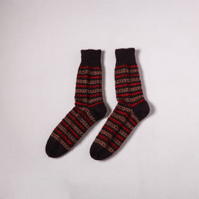 Acrylic Woolen Socks for Winter, Hand Knitted in Kumaun (Adults) 36