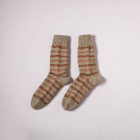 Acrylic Woolen Socks for Winter, Hand Knitted in Kumaun (Adults) 39