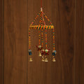 Elephant - decorative bead work handpainted jhumar hanging