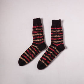 Acrylic Woolen Socks for Winter, Hand Knitted in Kumaun (Adults) 41
