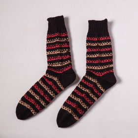 Acrylic Woolen Socks for Winter, Hand Knitted in Kumaun (Adults) 41