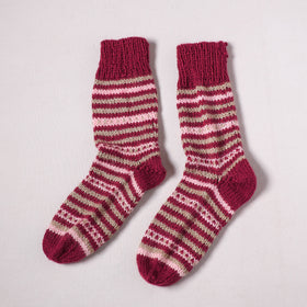 Acrylic Woolen Socks for Winter, Hand Knitted in Kumaun (Adults) 42