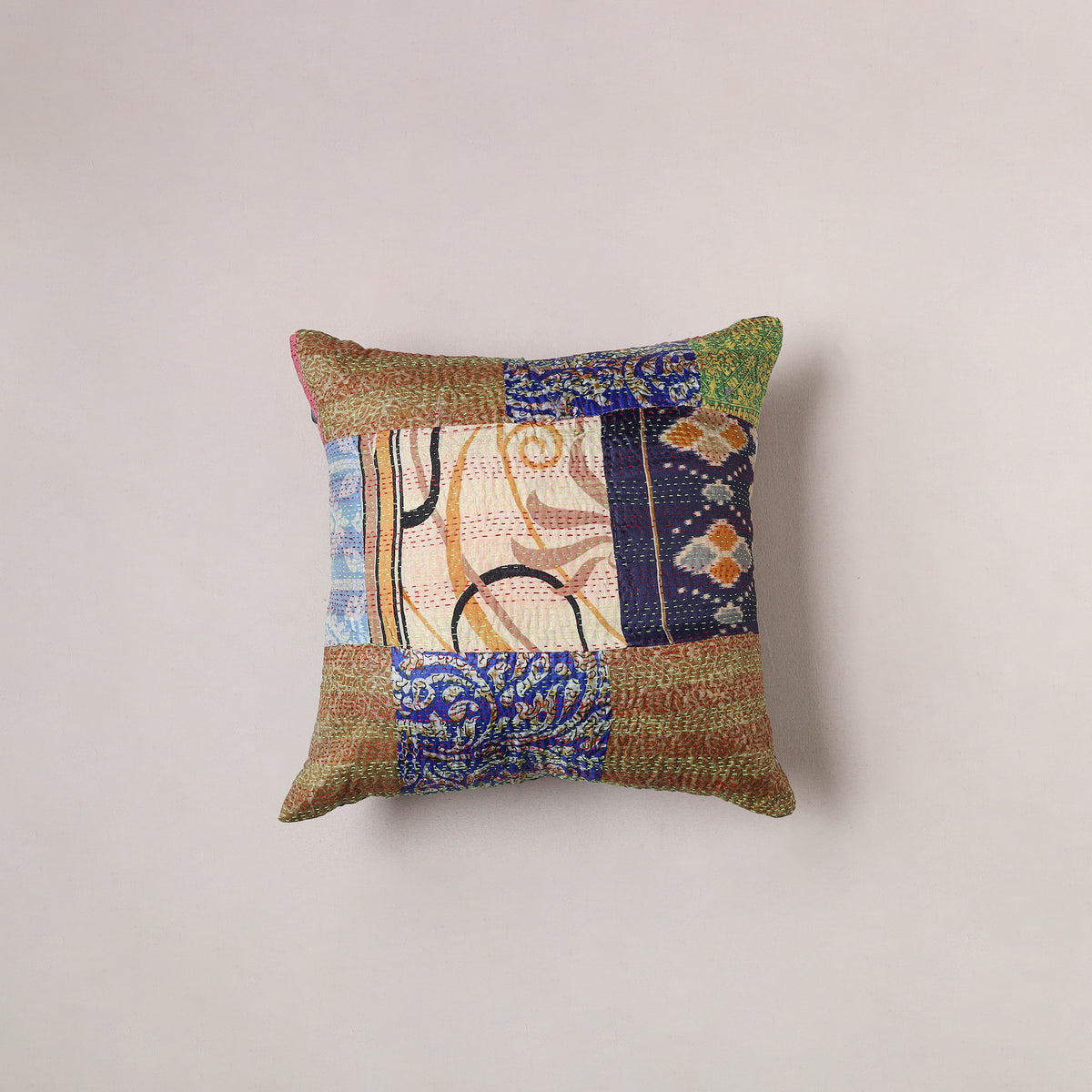 Tagai Patchwork Cushion Cover (16 x 16 in) 377