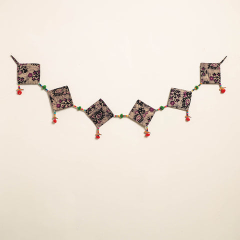 Handmade Bead Work Fabric Toran for Home Decor