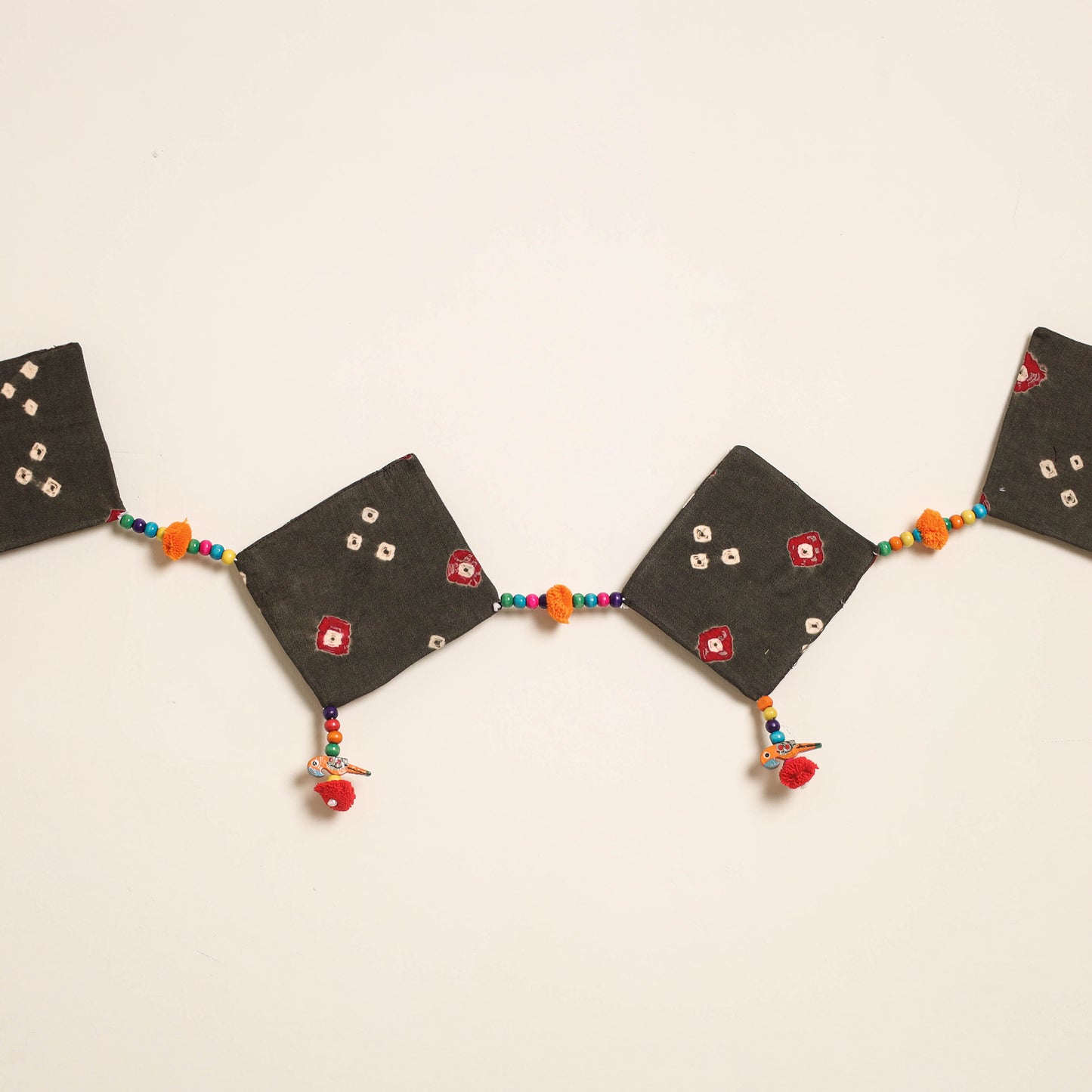 Handmade Bead Work Fabric Toran for Home Decor