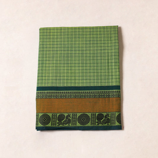 Green - Kanchipuram Cotton Precut Fabric (1.8 Meter)