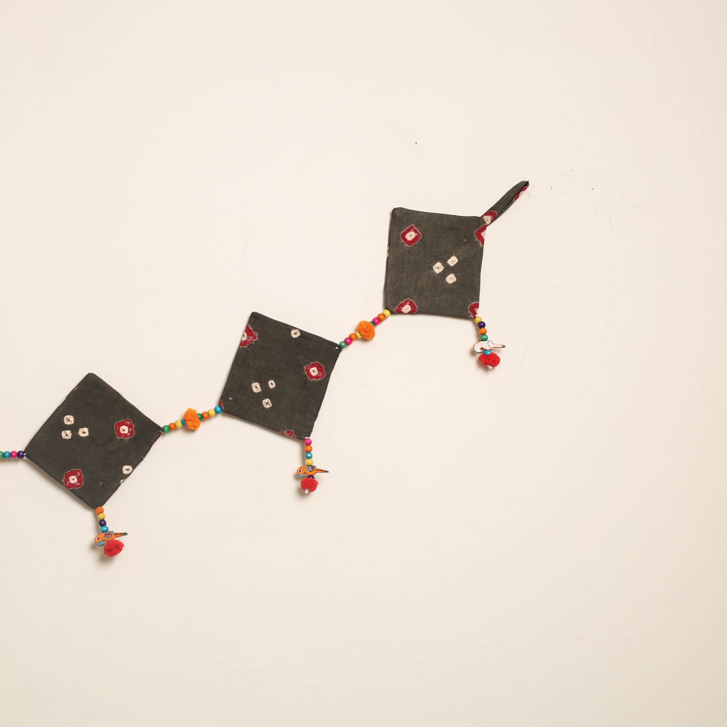 Handmade Bead Work Fabric Toran for Home Decor