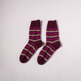 Acrylic Woolen Socks for Winter, Hand Knitted in Kumaun (Adults) 46
