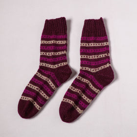 Acrylic Woolen Socks for Winter, Hand Knitted in Kumaun (Adults) 46