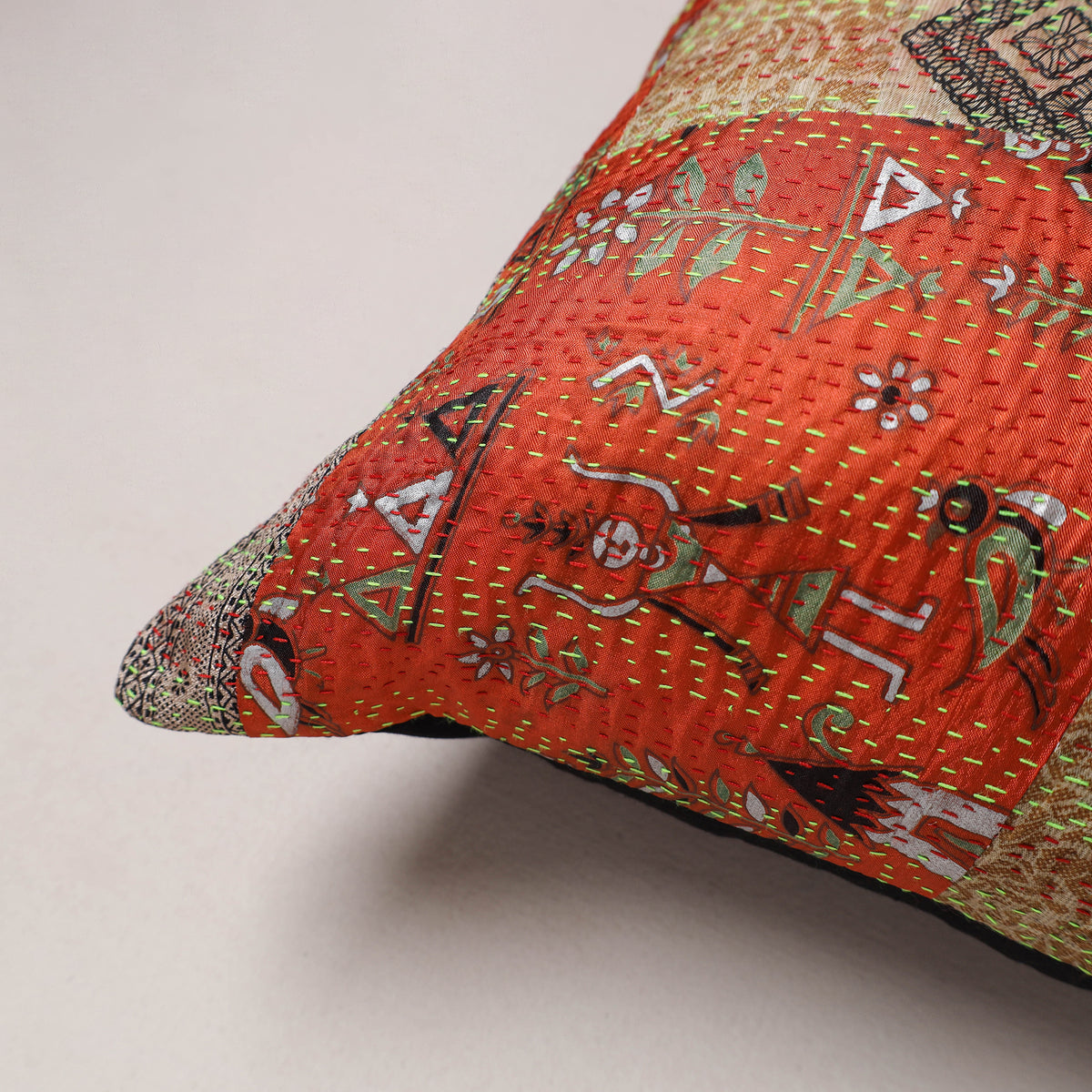 Tagai Patchwork Cushion Cover (16 x 16 in) 380