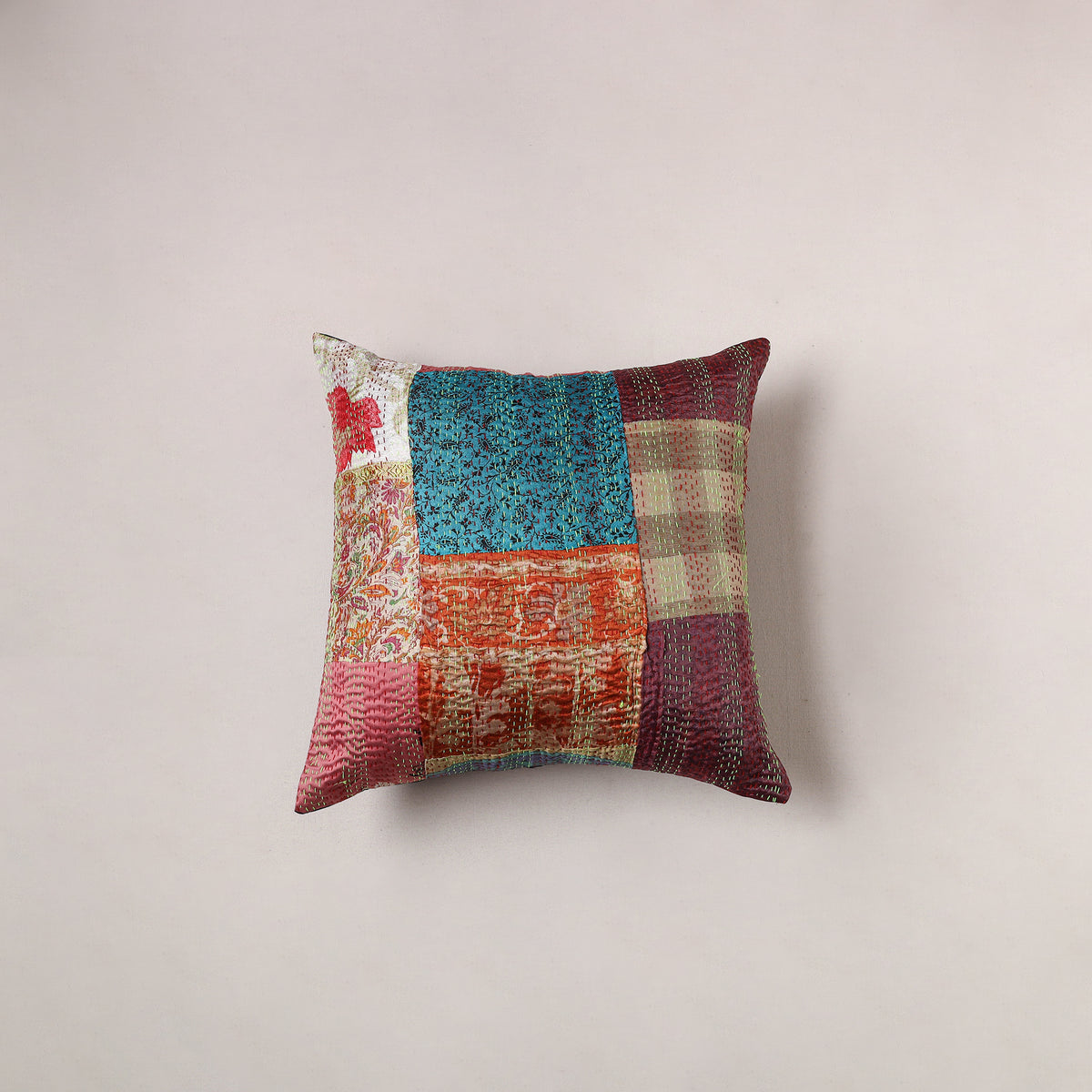 Tagai Patchwork Cushion Cover (16 x 16 in) 381