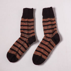 Acrylic Woolen Socks for Winter, Hand Knitted in Kumaun (Adults) 48