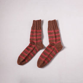 Acrylic Woolen Socks for Winter, Hand Knitted in Kumaun (Adults) 49