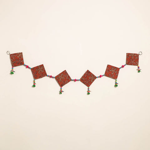 Handmade Bead Work Fabric Toran for Home Decor