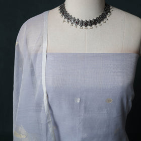 Jamdani Pure Handloom Muslin 2pc Unstitched Dress Material Kurta Set 17