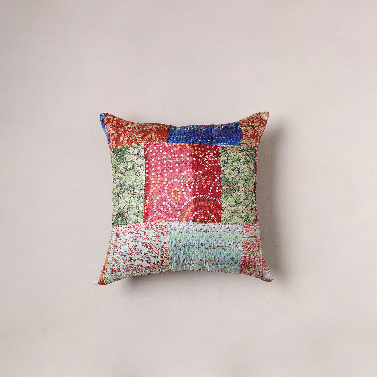 Tagai Patchwork Cushion Cover (16 x 16 in) 384