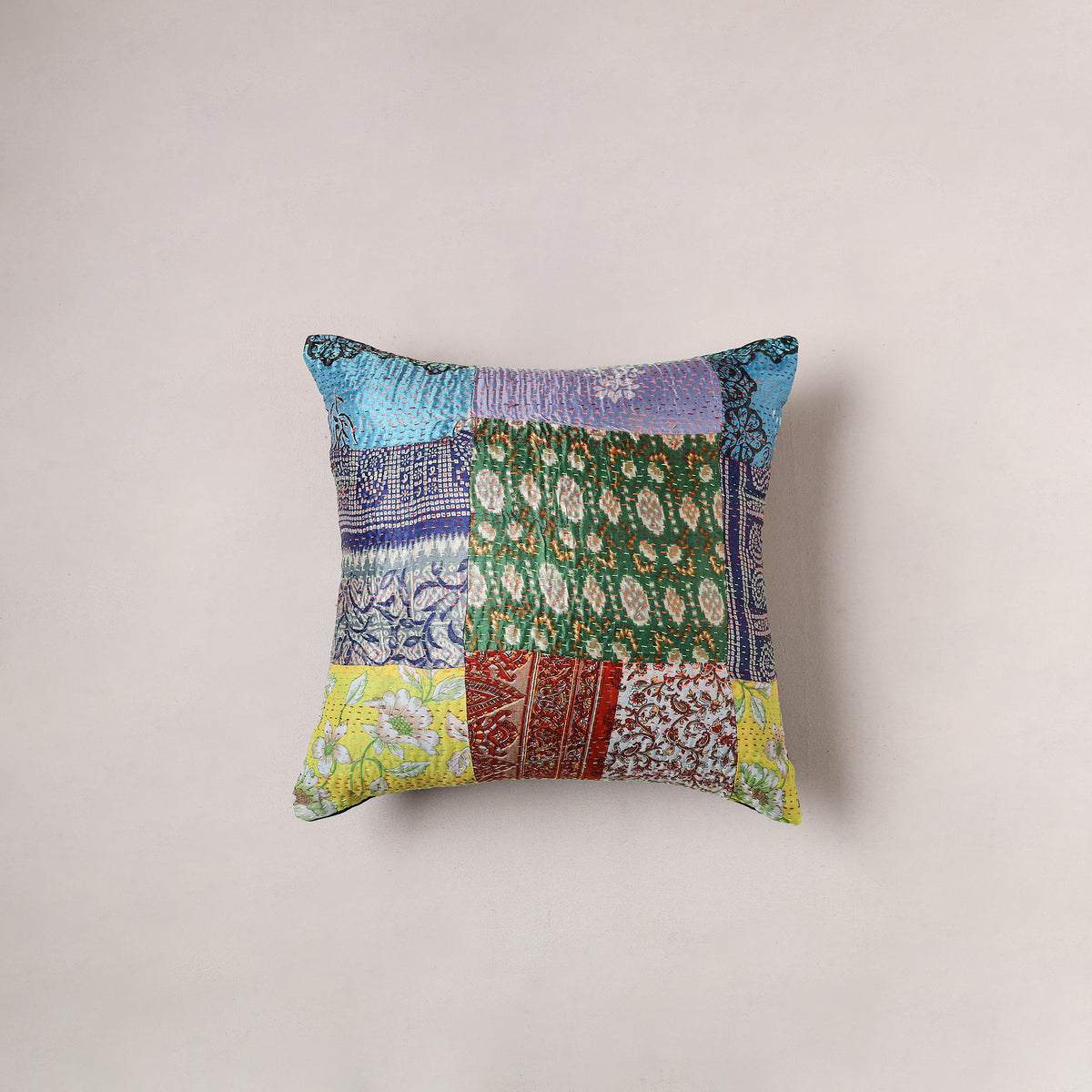 Tagai Patchwork Cushion Cover (16 x 16 in) 385
