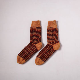 Acrylic Woolen Socks for Winter, Hand Knitted in Kumaun (Adults) 51