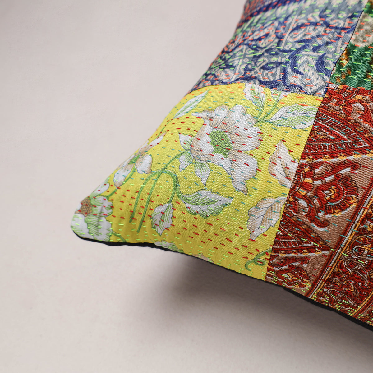Tagai Patchwork Cushion Cover (16 x 16 in) 385