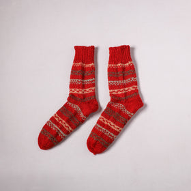 Acrylic Woolen Socks for Winter, Hand Knitted in Kumaun (Adults) 52