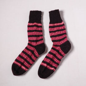 Acrylic Woolen Socks for Winter, Hand Knitted in Kumaun (Adults) 56