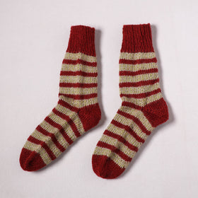 Acrylic Woolen Socks for Winter, Hand Knitted in Kumaun (Adults) 58