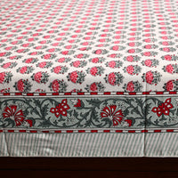 Pink - Sanganeri Block Printed Cotton Double Bed Cover with Pillow Covers (90 x 108 in) 42