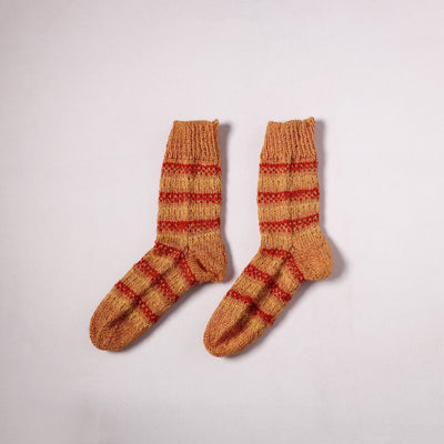 Acrylic Woolen Socks for Winter, Hand Knitted in Kumaun (Adults) 59