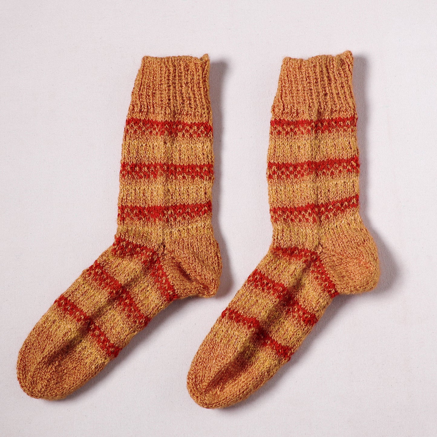 Acrylic Woolen Socks for Winter, Hand Knitted in Kumaun (Adults) 59
