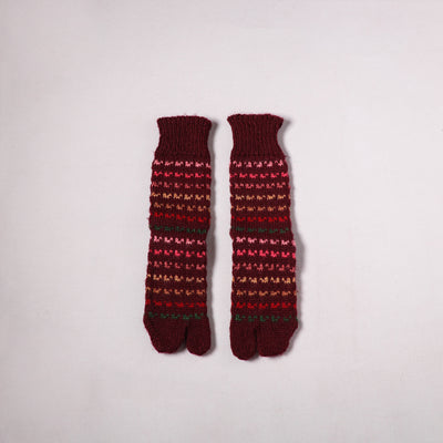 Acrylic Woolen Socks for Winter, Hand Knitted in Kumaun (Adults) 61