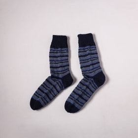 Acrylic Woolen Socks for Winter, Hand Knitted in Kumaun (Adults) 62