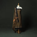 Brown - Dharwad Woven Mercerised Cotton 3pc Unstitched Dress Material Suit Set 28