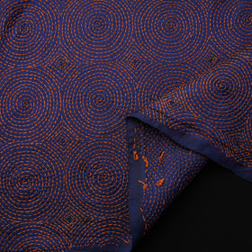 Hand Embroidered Pure Tussar Silk Handloom Kantha Fabric of Bengal 02