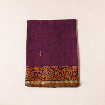 Purple - Kanchipuram Cotton Precut Fabric (1 Meter)