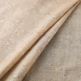 Hand Embroidered Pure Tussar Silk Handloom Kantha Fabric of Bengal 03