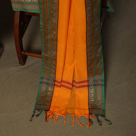 Dharwad Mercerised Cotton 3pc Unstitched Dress Material Suit Set with Woven Border 16
