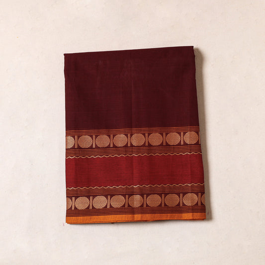 Maroon - Kanchipuram Cotton Precut Fabric (2.5 Meter)