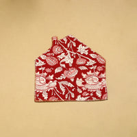 Red - Hand Embroidered Floral Cotton Pot Holder with Pocket 08