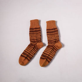 Acrylic Woolen Socks for Winter, Hand Knitted in Kumaun (Adults) 68