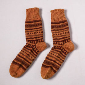 Acrylic Woolen Socks for Winter, Hand Knitted in Kumaun (Adults) 68