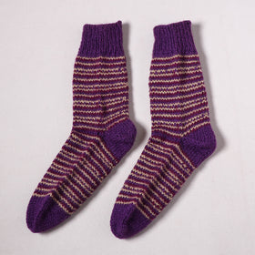 Acrylic Woolen Socks for Winter, Hand Knitted in Kumaun (Adults) 69