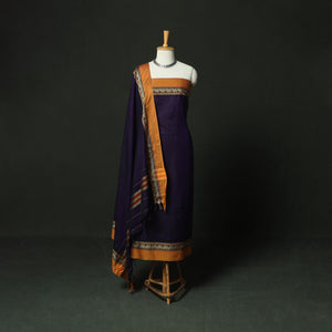 Dharwad Woven Mercerised Cotton 3pc Unstitched Dress Material Suit Set 29