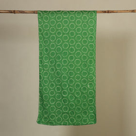 Green Tie-Dye Cotton Shibori Stole 