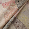 Hand Embroidered Pure Tussar Silk Handloom Kantha Fabric of Bengal 07