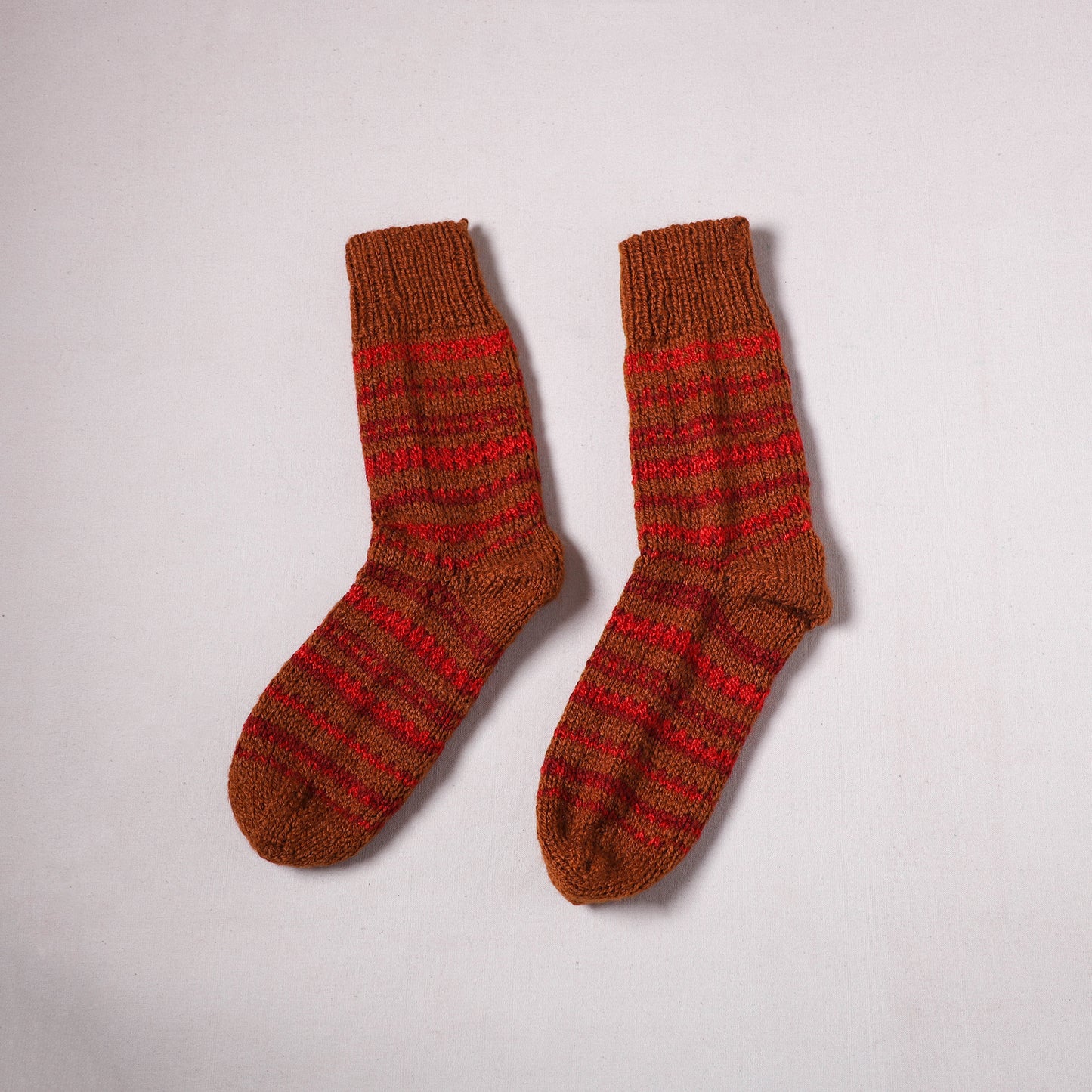 Acrylic Woolen Socks for Winter, Hand Knitted in Kumaun (Adults) 71